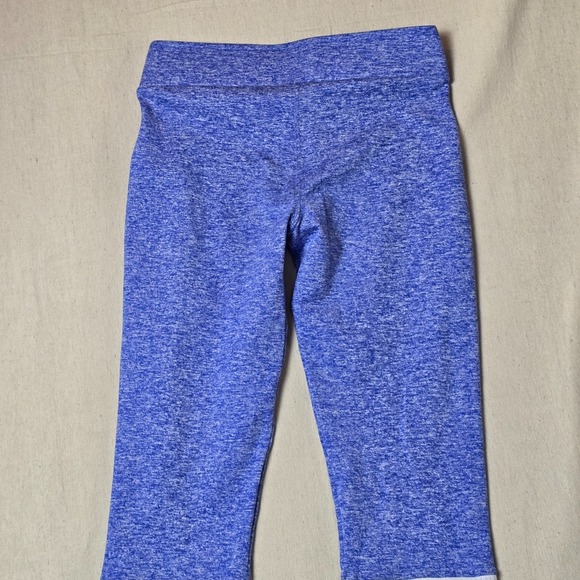 Bombshell Sportswear OG Sock Leggings Size S Heather Blue Red Stripe Thigh High - Picture 10 of 11